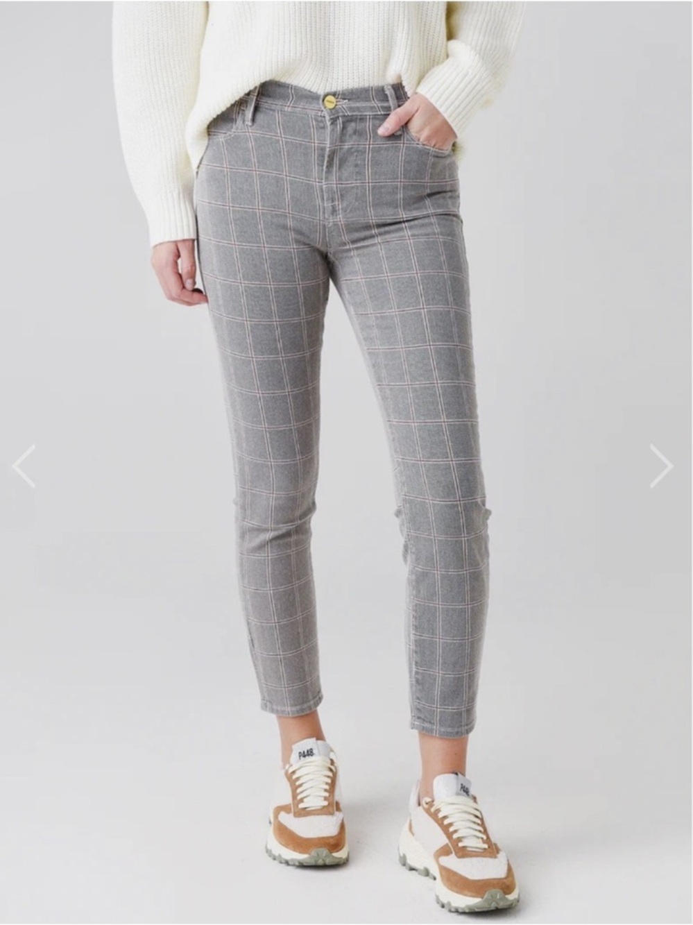 FRAME Le High Skinny Crop Jeans